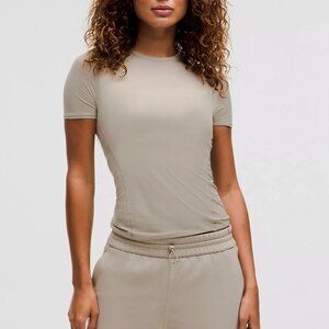 Wundermost Ultra-Soft Nulu Hip-Length Crewneck Shirt | Riverstone | Size XL